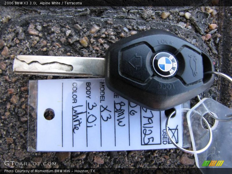 Alpine White / Terracotta 2006 BMW X3 3.0i