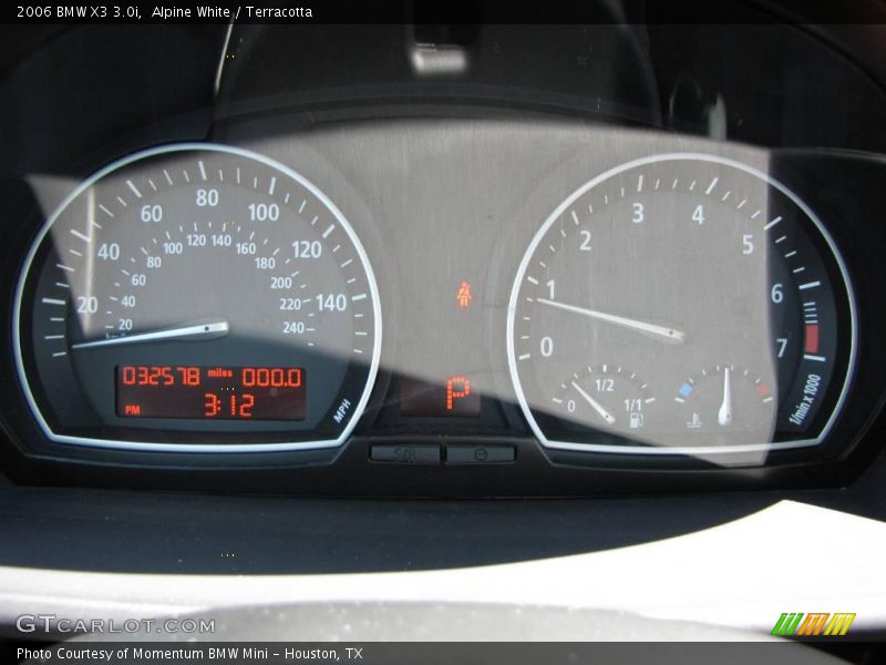 Alpine White / Terracotta 2006 BMW X3 3.0i