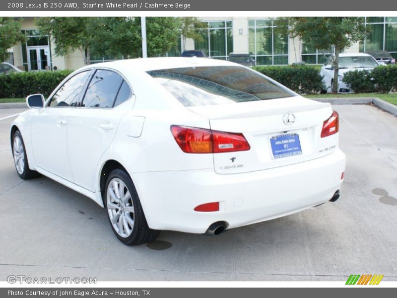 Starfire White Pearl / Cashmere Beige 2008 Lexus IS 250 AWD