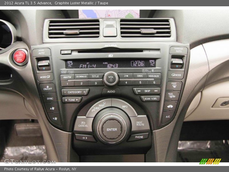 Graphite Luster Metallic / Taupe 2012 Acura TL 3.5 Advance