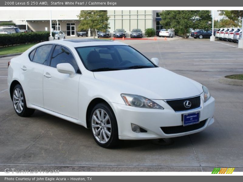 Starfire White Pearl / Cashmere Beige 2008 Lexus IS 250 AWD