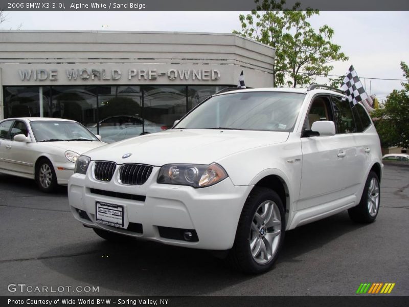 Alpine White / Sand Beige 2006 BMW X3 3.0i