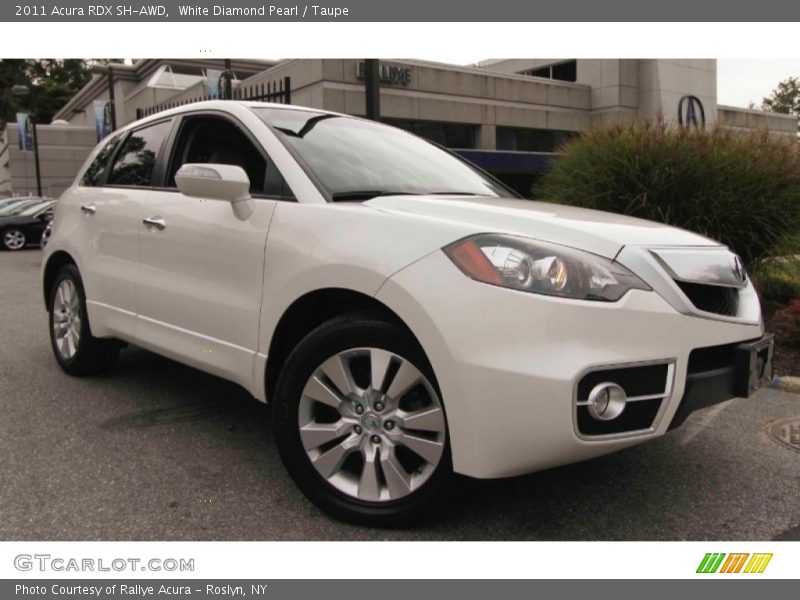 White Diamond Pearl / Taupe 2011 Acura RDX SH-AWD