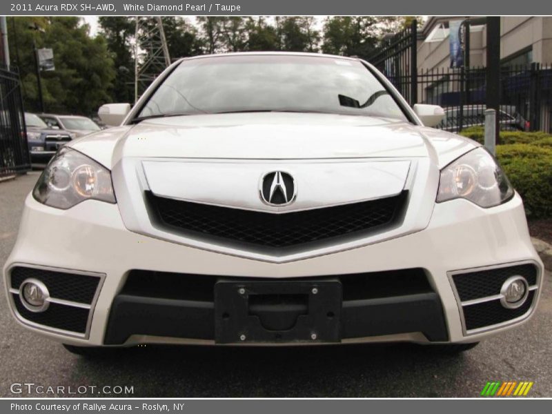 White Diamond Pearl / Taupe 2011 Acura RDX SH-AWD