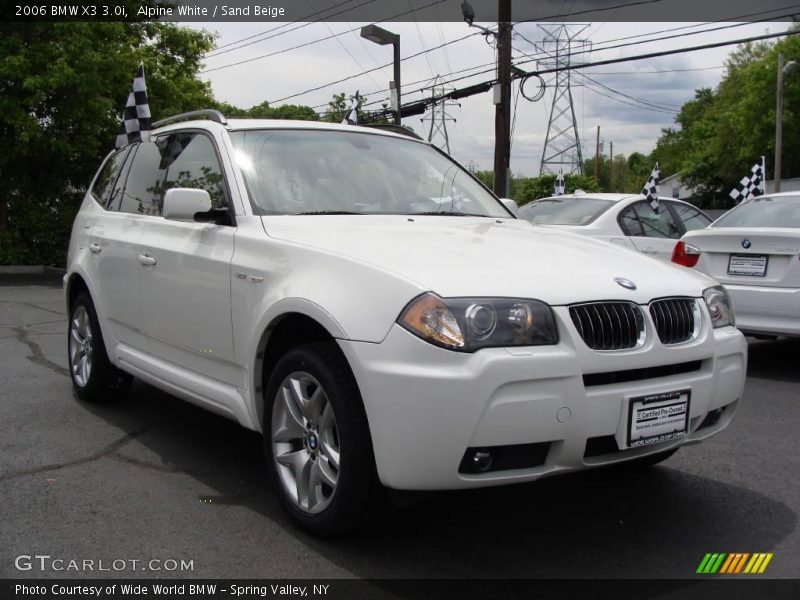 Alpine White / Sand Beige 2006 BMW X3 3.0i