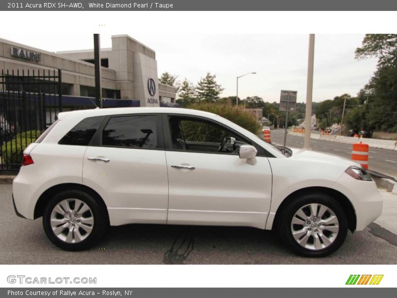 White Diamond Pearl / Taupe 2011 Acura RDX SH-AWD