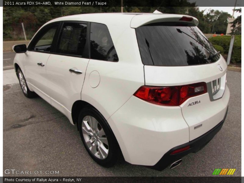 White Diamond Pearl / Taupe 2011 Acura RDX SH-AWD
