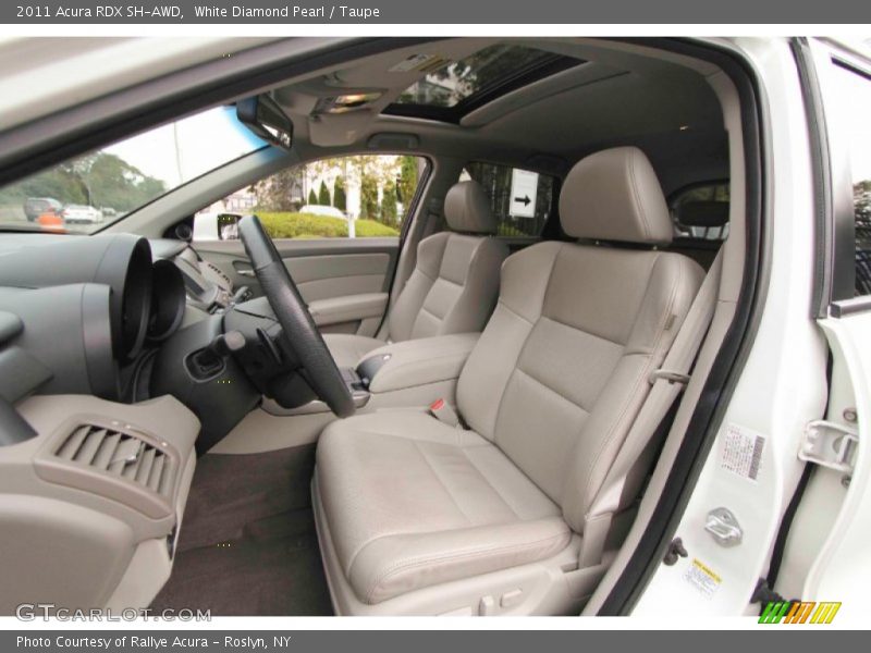 White Diamond Pearl / Taupe 2011 Acura RDX SH-AWD