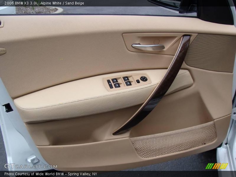 Alpine White / Sand Beige 2006 BMW X3 3.0i
