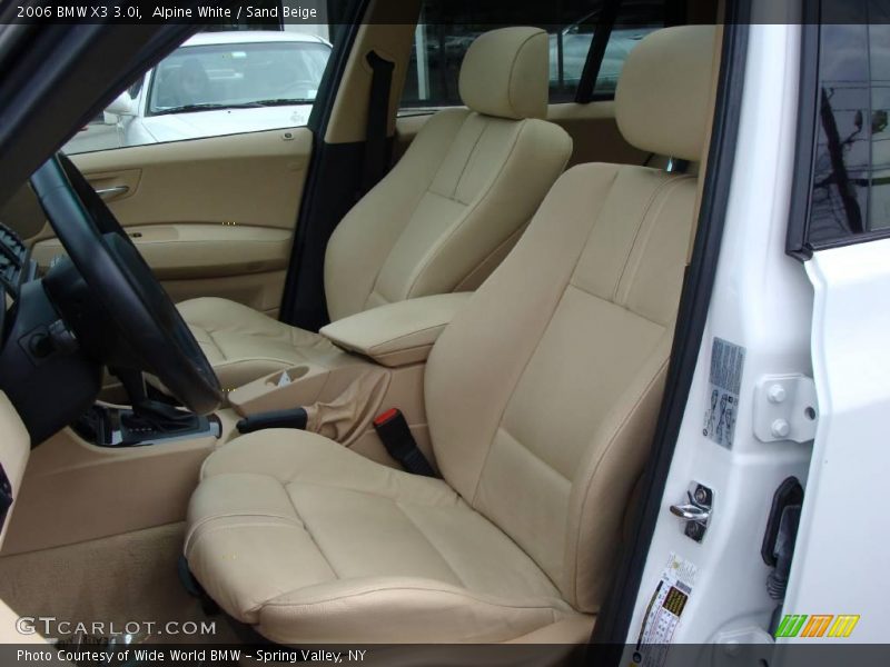 Alpine White / Sand Beige 2006 BMW X3 3.0i