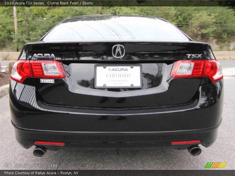 Crystal Black Pearl / Ebony 2010 Acura TSX Sedan