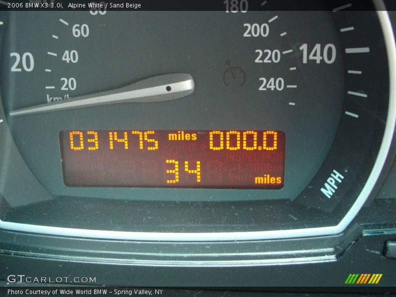 Alpine White / Sand Beige 2006 BMW X3 3.0i