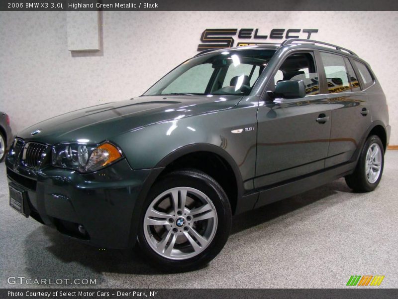 Highland Green Metallic / Black 2006 BMW X3 3.0i