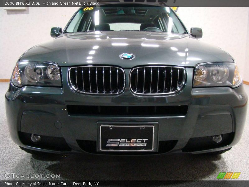 Highland Green Metallic / Black 2006 BMW X3 3.0i