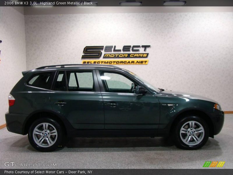 Highland Green Metallic / Black 2006 BMW X3 3.0i