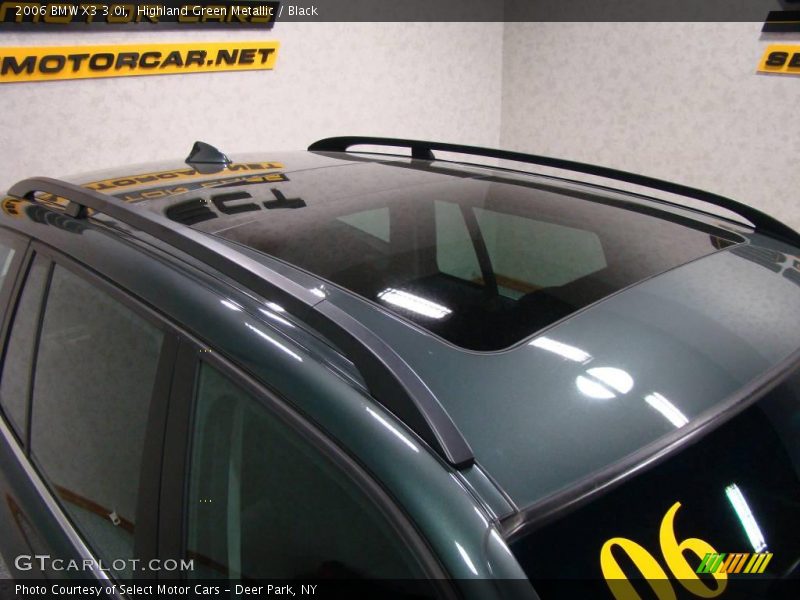 Highland Green Metallic / Black 2006 BMW X3 3.0i
