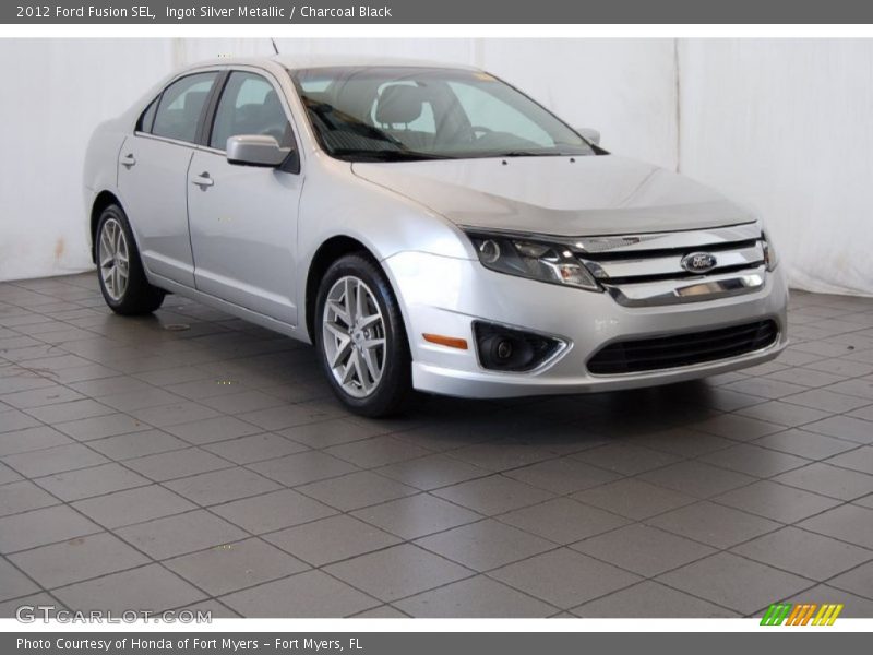 Ingot Silver Metallic / Charcoal Black 2012 Ford Fusion SEL