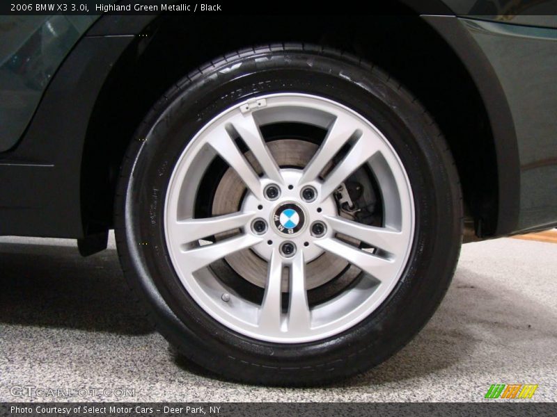 Highland Green Metallic / Black 2006 BMW X3 3.0i