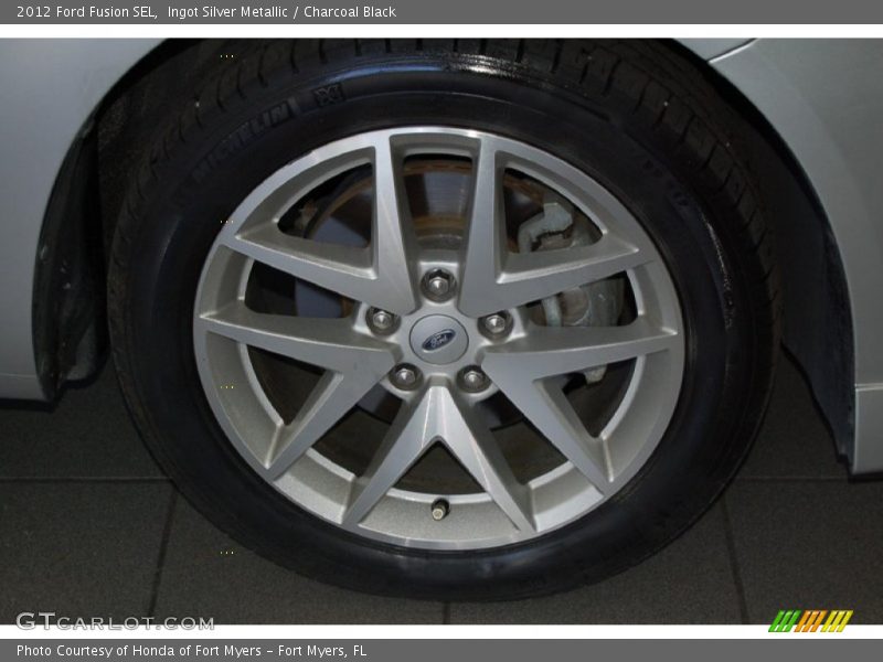 Ingot Silver Metallic / Charcoal Black 2012 Ford Fusion SEL
