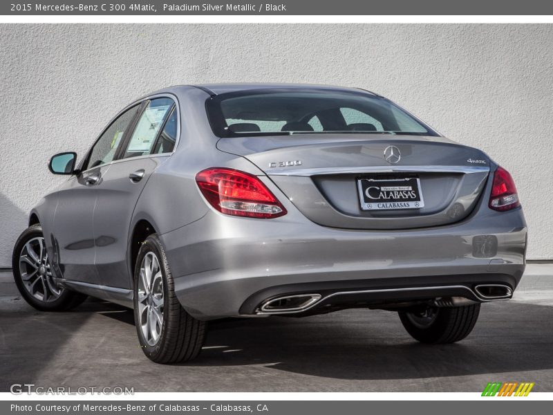 Paladium Silver Metallic / Black 2015 Mercedes-Benz C 300 4Matic