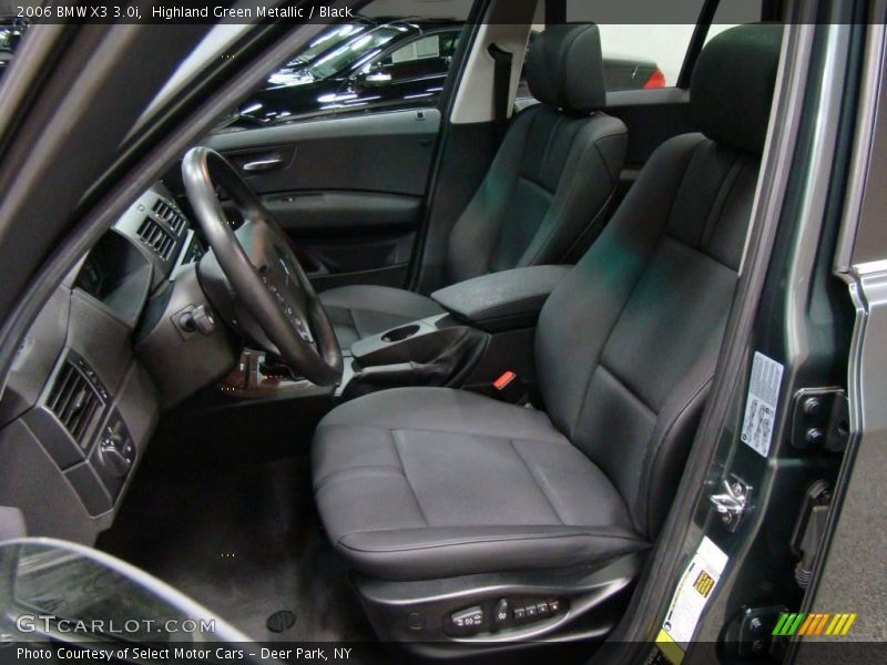 Highland Green Metallic / Black 2006 BMW X3 3.0i