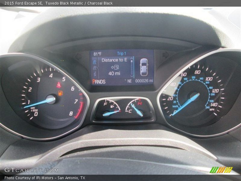 Tuxedo Black Metallic / Charcoal Black 2015 Ford Escape SE