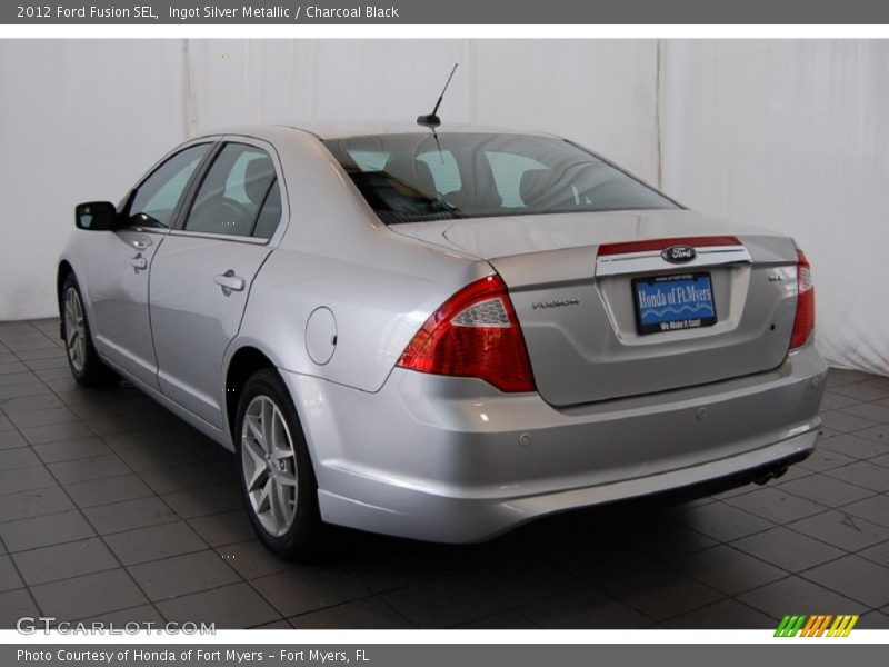 Ingot Silver Metallic / Charcoal Black 2012 Ford Fusion SEL