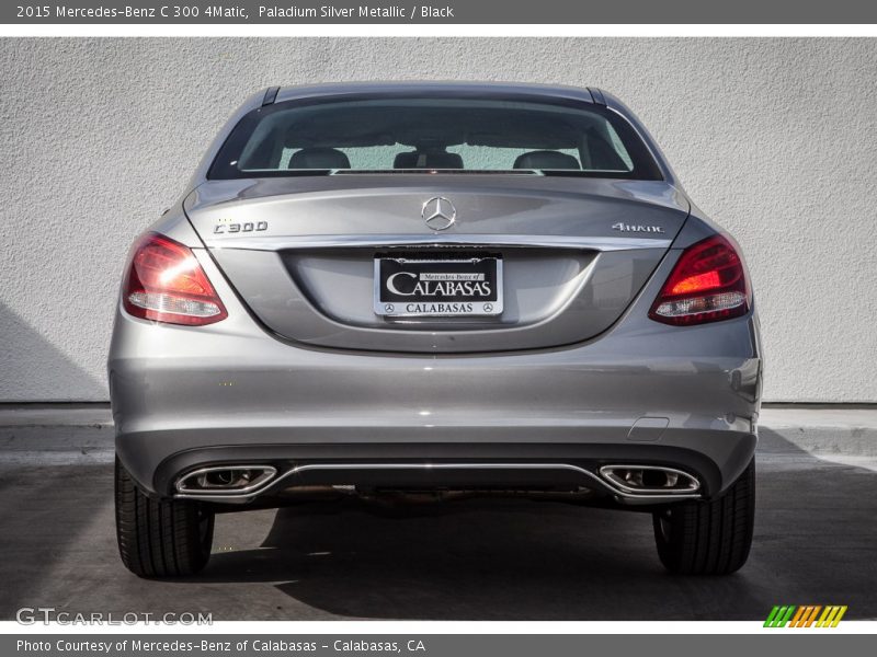 Paladium Silver Metallic / Black 2015 Mercedes-Benz C 300 4Matic