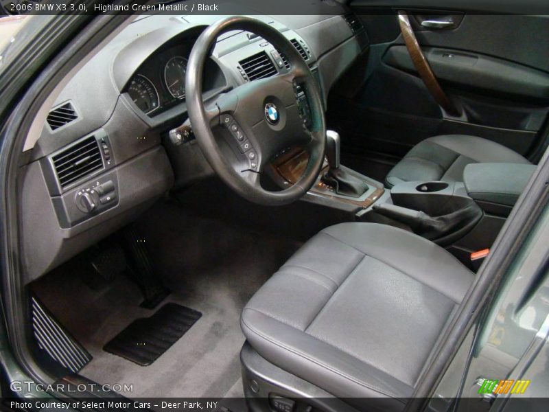 Highland Green Metallic / Black 2006 BMW X3 3.0i