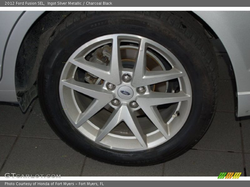 Ingot Silver Metallic / Charcoal Black 2012 Ford Fusion SEL