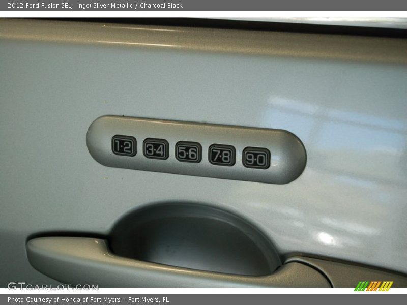 Ingot Silver Metallic / Charcoal Black 2012 Ford Fusion SEL