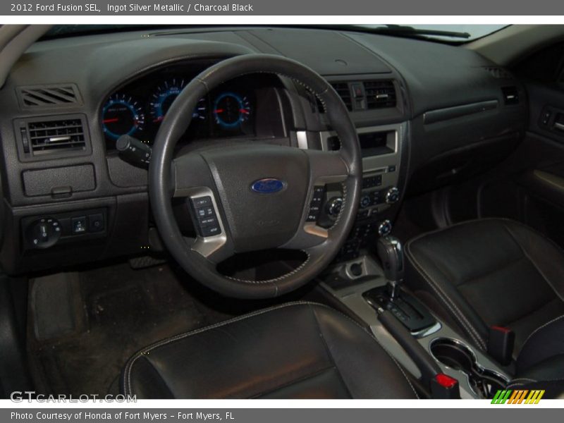 Ingot Silver Metallic / Charcoal Black 2012 Ford Fusion SEL