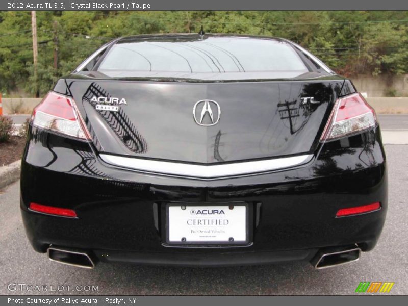Crystal Black Pearl / Taupe 2012 Acura TL 3.5