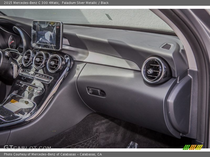 Paladium Silver Metallic / Black 2015 Mercedes-Benz C 300 4Matic