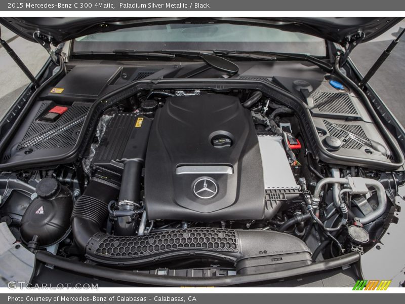 Paladium Silver Metallic / Black 2015 Mercedes-Benz C 300 4Matic