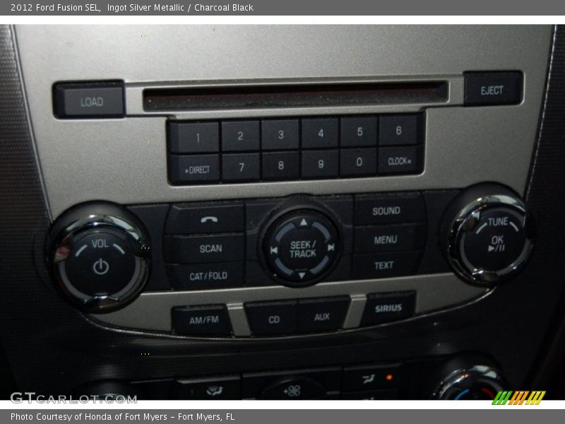 Ingot Silver Metallic / Charcoal Black 2012 Ford Fusion SEL