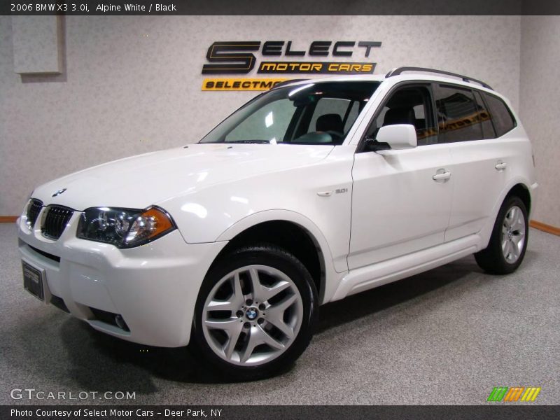 Alpine White / Black 2006 BMW X3 3.0i