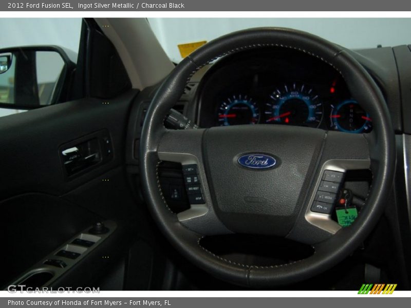 Ingot Silver Metallic / Charcoal Black 2012 Ford Fusion SEL