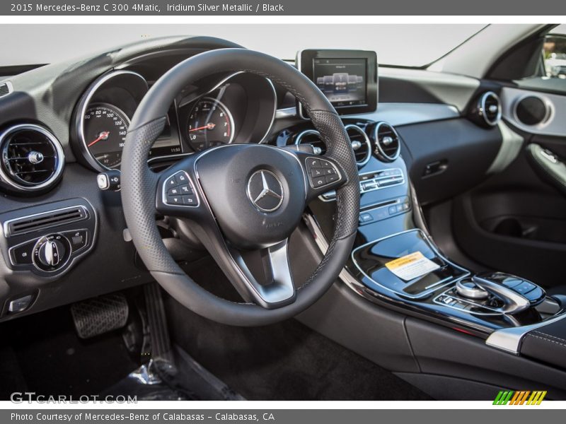 Iridium Silver Metallic / Black 2015 Mercedes-Benz C 300 4Matic