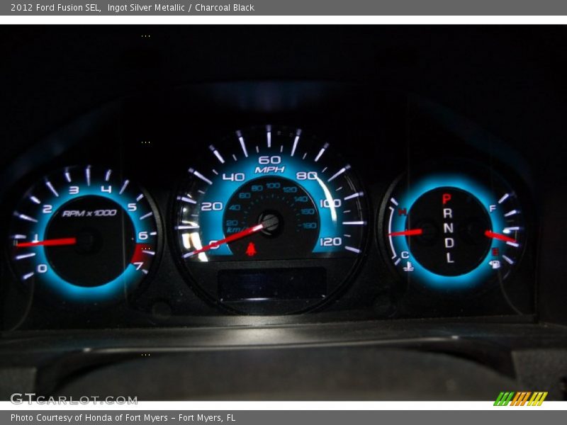 Ingot Silver Metallic / Charcoal Black 2012 Ford Fusion SEL