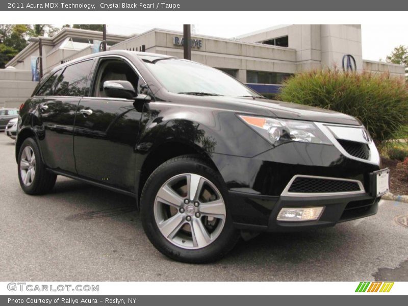 Crystal Black Pearl / Taupe 2011 Acura MDX Technology