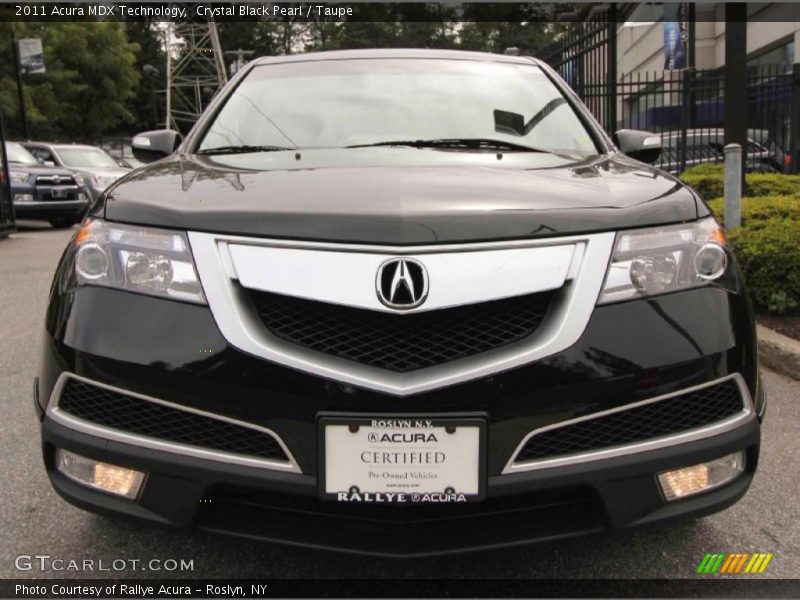 Crystal Black Pearl / Taupe 2011 Acura MDX Technology