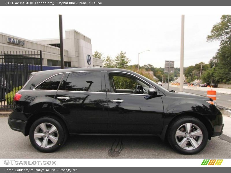 Crystal Black Pearl / Taupe 2011 Acura MDX Technology