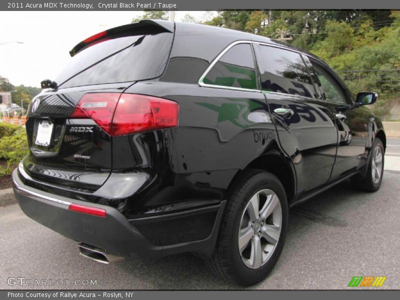 Crystal Black Pearl / Taupe 2011 Acura MDX Technology