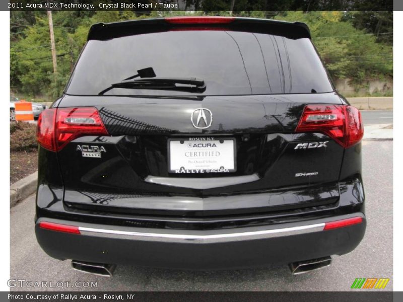 Crystal Black Pearl / Taupe 2011 Acura MDX Technology