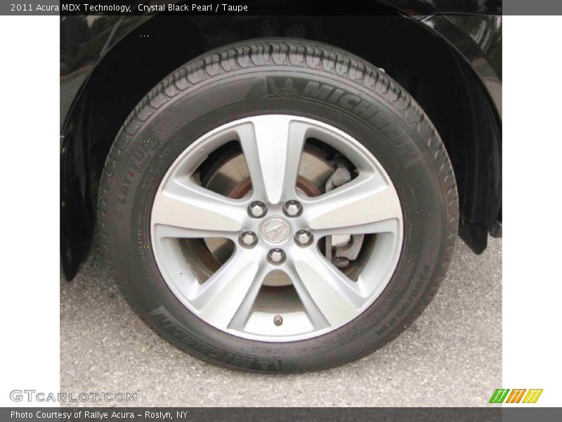 Crystal Black Pearl / Taupe 2011 Acura MDX Technology