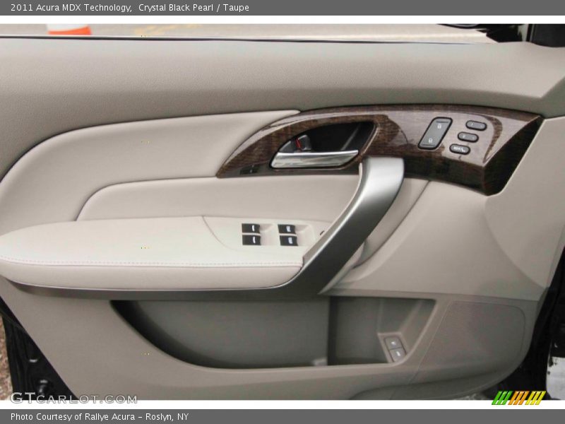 Crystal Black Pearl / Taupe 2011 Acura MDX Technology
