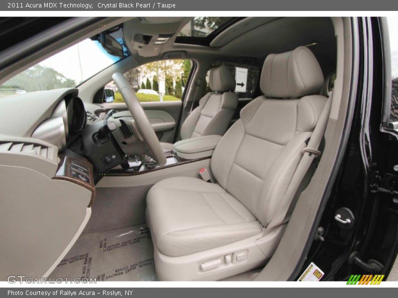 Crystal Black Pearl / Taupe 2011 Acura MDX Technology