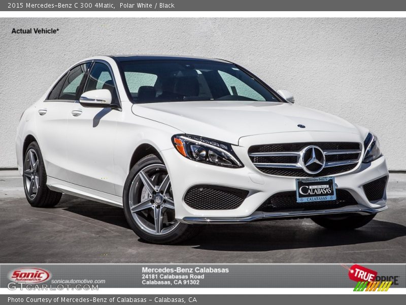 Polar White / Black 2015 Mercedes-Benz C 300 4Matic