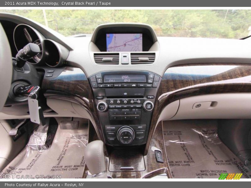 Crystal Black Pearl / Taupe 2011 Acura MDX Technology